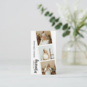 Carte De Visite In Loving Memory 4 Photo Prayer (Debout devant)