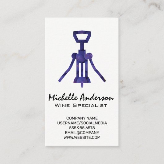 Carte De Visite Inaugurateur de raisins (Devant)