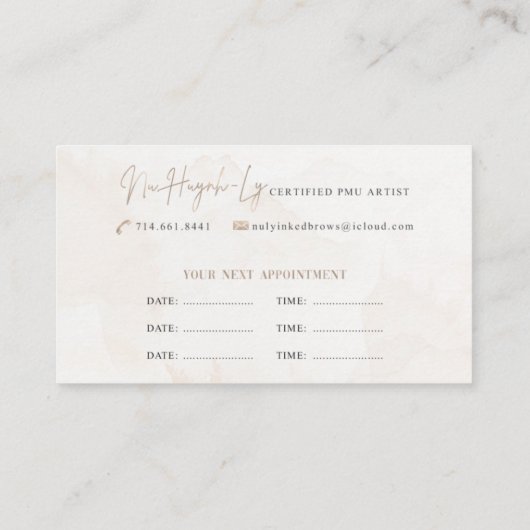 Carte De Visite Inclus | Modèle non modifiable (Dos)