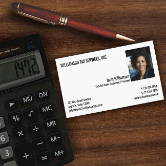 Carte De Visite Income Tax Preparation  