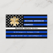 Carte De Visite Indicateur de ligne blanche mince Paramètre person (Devant)