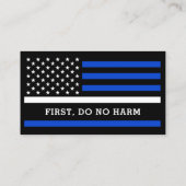 Carte De Visite Indicateur de ligne blanche mince Paramètre person (Dos)