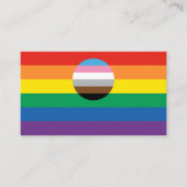 Carte De Visite Indicateur d'inclusion gay pride (Devant)