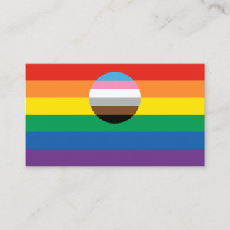Carte De Visite Indicateur d'inclusion gay pride