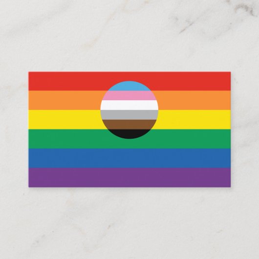 Carte De Visite Indicateur d'inclusion gay pride (Devant)