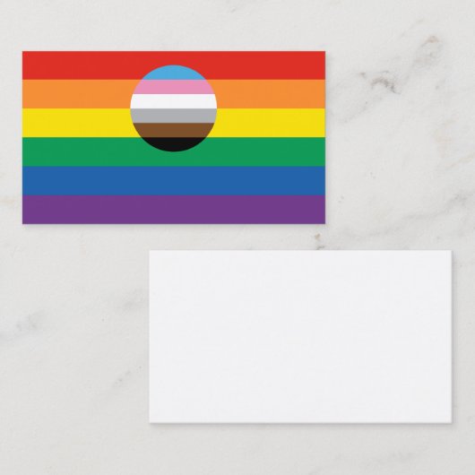 Carte De Visite Indicateur d'inclusion gay pride (Devant / Derrière)