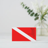 Carte De Visite Indicateur Diver Down (Debout devant)