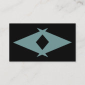 Carte De Visite Indicateur pointu de boomerang de rétros ruelles (Dos)