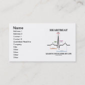 Carte De Visite Indicateur Principal De La Vie (ECG/EKG) (Devant)