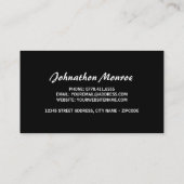 Carte De Visite Indicateur Taxi allemand (Dos)