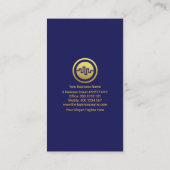 Carte De Visite Indice de double tonus Stock Wave Financial Planni (Dos)