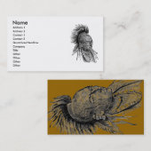 Carte de visite indien (Devant / Derrière)