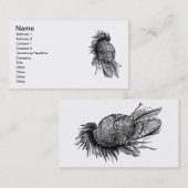 Carte De Visite Indien d'Amérique (Devant / Derrière)