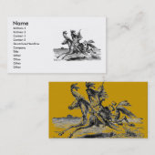 Carte de visite indien de l'équitation (Devant / Derrière)