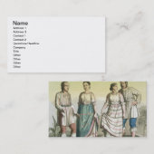 Carte De Visite Indiens de Michoacan dans le costume traditionnel, (Devant / Derrière)