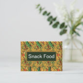Carte De Visite Indiens Snacks Bhelpuri Snack Motif (Debout devant)