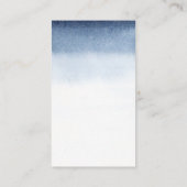 Carte De Visite Indigo Blue White Holistic Health (Dos)