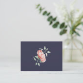 Carte De Visite Indigo floral (Debout devant)