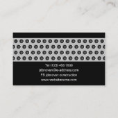 Carte De Visite Industrial Steel Metal Grid Plate Construction (Dos)