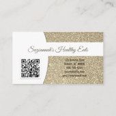 Carte De Visite Industrie alimentaire Parties scintillant d'or sub (Dos)