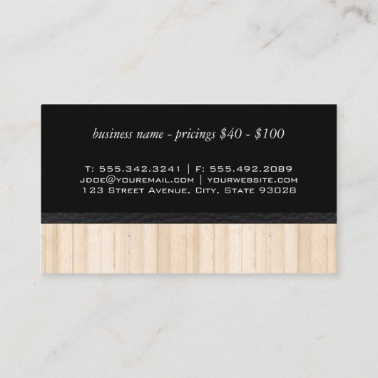 Carte De Visite Industrie animale (Dos)