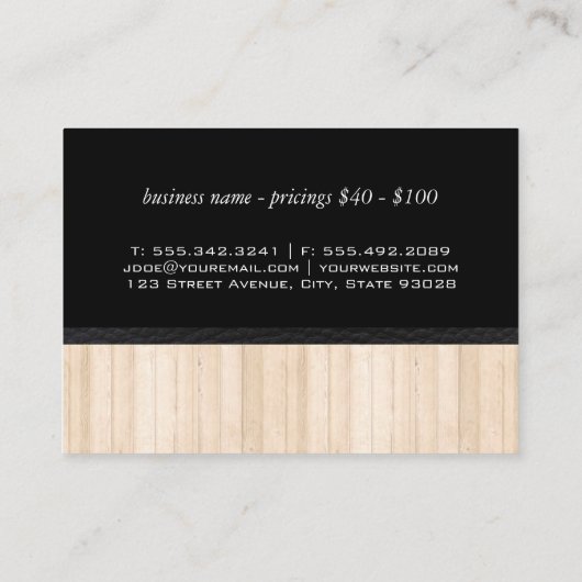 Carte De Visite Industrie animale (Dos)