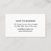 Carte De Visite Industrie automatique de charpentier de mécanicien (Dos)