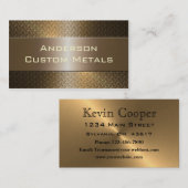 Carte De Visite Industrie automobile professionnelle métal (Devant / Derrière)