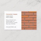 Carte De Visite Industrie classique du bâtiment simple (Devant)