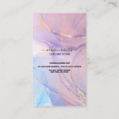 Carte De Visite Industrie de Cupcake Soins d'aquarelle rose modern (Dos)