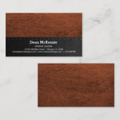 Carte De Visite Industrie de la texture en cuir (Devant / Derrière)