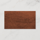 Carte De Visite Industrie de la texture en cuir (Dos)