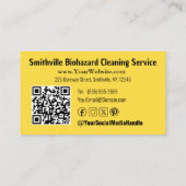 Carte De Visite Industrie des risques biologiques - Personnaliser  (Dos)