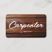 Carte De Visite Industrie du charpentier (Dos)