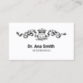 Carte De Visite Industrie vétérinaire de chat illustrée (Devant)