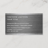 Carte de visite industriel (Dos)