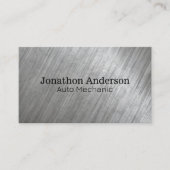 Carte De Visite Industriel brossé métallique (Devant)