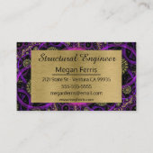 Carte de visite industriel coloré moderne (Dos)