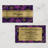 Carte de visite industriel coloré moderne (Devant / Derrière)