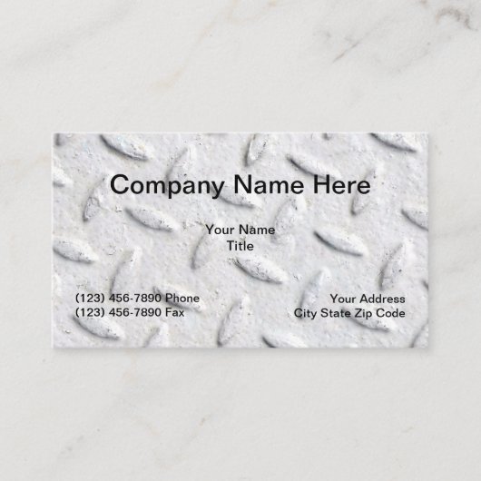 Carte De Visite Industriel commercial de construction (Devant)