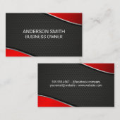 Carte De Visite Industriel | Métallique | brillant | Minimal simpl (Devant / Derrière)