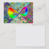 Carte de visite infini d'arc-en-ciel (Devant / Derrière)