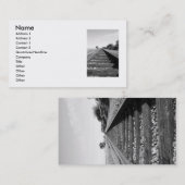 Carte de visite infini de chemin de fer (Devant / Derrière)
