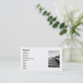 Carte de visite infini de chemin de fer (Debout devant)