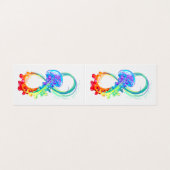 Carte De Visite Infinité avec la méduse arc-en-ciel (Extérieur déplié)