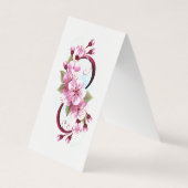 Carte De Visite Infinité avec les fleurs Sakura (Devant)