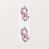 Carte De Visite Infinité avec les fleurs Sakura (Extérieur déplié)