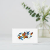 Carte De Visite Infinité de papillons monarques (Debout devant)