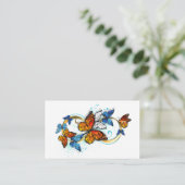 Carte De Visite Infinité de papillons monarques (Debout devant)