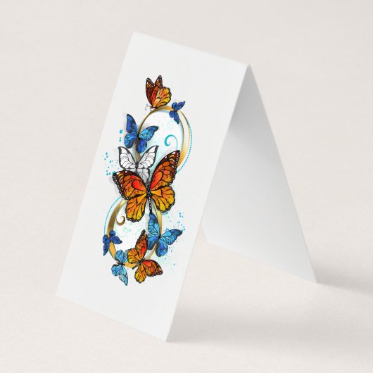 Carte De Visite Infinité de papillons monarques (Dos)